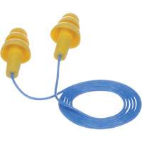 E-A-R Ultrafit Premolded Earplugs, Corded, Bulk - Polybag, 25 dB NRR, One-Size Equipment World