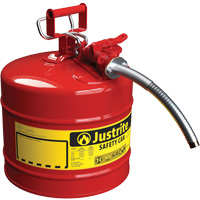 AccuFlow Safety Cans, Type II, Steel, 5 US gal., Red, FM Approved/UL/ULC Listed Equipment World