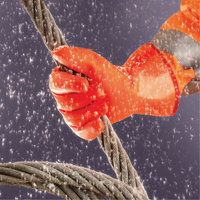 Polar Grip&reg; 23-700 Gloves, 9/Large, PVC Coating, Nylon Shell Equipment World