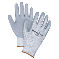 Gants &eacute;lastiques sans coutures r&eacute;sistants &agrave; la coupe, Taille Grand/9, Calibre 13, Rev&ecirc;tement Nitrile, Enveloppe en PEHP, ANSI/ISEA 105 niveau 2/EN 388 niveau 3 Equipment World