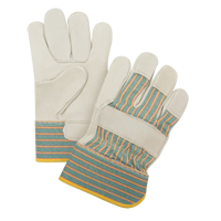 Abrasion-Resistant Fitter's Gloves, Medium, Grain Cowhide Palm Equipment World