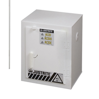 Solid Polyethylene Acid Cabinets, 6 x 0.66043 Gal., 17" x 22" x 17" Equipment World