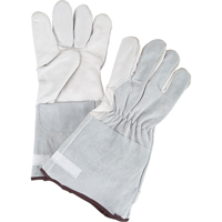 Standard-Duty Snug Wrist Work Gloves, Large, Goat Grain Palm Equipment World