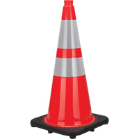 Premium Traffic Cone, 28", Orange, 4" & 6" Reflective Collar(s) Equipment World