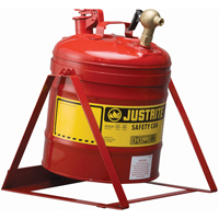 Laboratory Safety Can with Faucet, Type I, Steel, 5 US gal., Red, FM Approved Equipment World