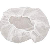 Non-Woven Bouffant Caps, Polypropylene, 18", White Equipment World