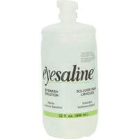 Saline Eyewash Bottles, Full Bottle, 32 oz. Equipment World