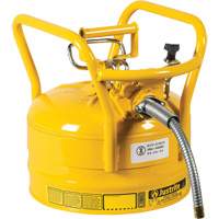 D.O.T. AccuFlow™ Safety Cans, Type II, Steel, 2.5 US gal., Yellow, FM Approved SED121 | Equipment World