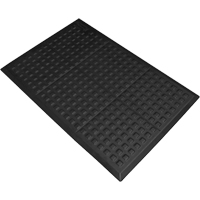 Rejuvenator&reg; Connect No. 502 for Single Workstation, Polyurethane, 2' W x 3' L, 5/8" Thick, Black Equipment World