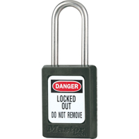 Cadenas de s&eacute;curit&eacute; S31 Zenex, Noir, Cl&eacute;s diff&eacute;rentes, Thermoplastique, Largeur de 1-3/8" Equipment World