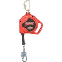 Rebel Self Retracting Lifeline, 33', Galvanized Steel, Swivel Equipment World