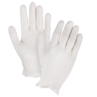 Mediumweight Inspection Gloves, Poly/Cotton, Hemmed Cuff, Ladies Equipment World