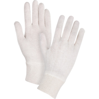 Gants d'inspection de poids moyen, Poly/coton, Poignet Poignet en tricot, Dames Equipment World