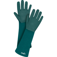 Gants verts &agrave; double enduit, 18" lo, PVC, Doublure en Jersey de coton, 70 mils Equipment World