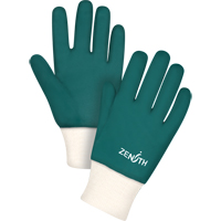Gants verts &agrave; double enduit, 10" lo, PVC, Doublure en Jersey de coton, 70 mils Equipment World