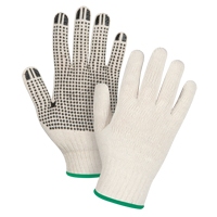 Lightweight Dotted String Knit Gloves, Poly/Cotton, Single Sided, 7 Gauge, Medium Equipment World