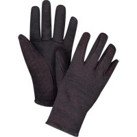 Gants de jersey, Grand, Brun, Molleton rouge, &agrave; enfiler Equipment World