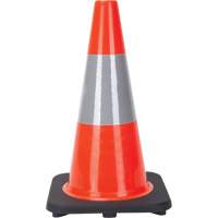 Traffic Cone, 18", Orange, 6" Reflective Collar(s) SEF026 | Equipment World