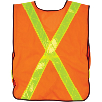 Standard-Duty Safety Vest, High Visibility Orange, Medium, Polyester SEF093 | Equipment World