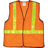 Veste de s&eacute;curit&eacute; pour la circulation d&eacute;tachable en cinq points, Orange haute visibilit&eacute;, Moyen, Polyester Equipment World