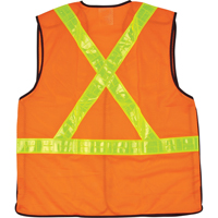 Veste de s&eacute;curit&eacute; pour la circulation d&eacute;tachable en cinq points, Orange haute visibilit&eacute;, Moyen, Polyester Equipment World