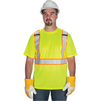 T-shirt conforme &agrave; la CSA, Polyester, Moyen, Jaune lime haute visibilit&eacute; Equipment World