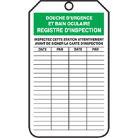 Safety Tags, Plastic, 3-1/8" W x 5-7/8" H, French Equipment World