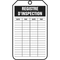 Inspection Tags, Cardstock, 3-1/8" W x 5-7/8" H, French Equipment World