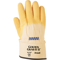 Golden Grab-It&reg; II Gloves, 10/X-Large, Rubber Latex Coating, 13 Gauge, Nylon Shell Equipment World