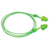 Glide&reg; Trio Reusable Earplugs, Corded, Bulk - Loose, 27 dB NRR, One-Size Equipment World