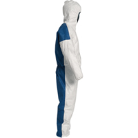 Hooded Coveralls, 4X-Large, Blue/White, Tyvek&reg; 400 D Equipment World