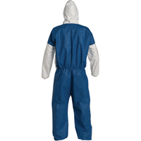 Hooded Coveralls, 4X-Large, Blue/White, Tyvek&reg; 400 D Equipment World