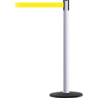 Advance TensaBarrier&reg; Barrier Post, Steel, 36" H, Yellow Tape, 7.5' Tape Length Equipment World