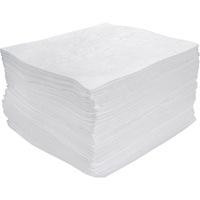 Premium Meltblown Sorbent Pads, Oil Only, 15" x 17", 30 gal. Absorbancy Equipment World