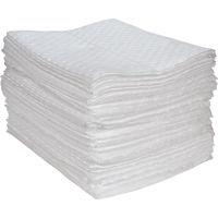Premium Fine Fiber Sorbent Pads, Oil Only, 15" x 17", 30 gal. Absorbancy Equipment World