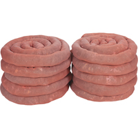 Sorbents Socks, Hazmat, 45 gal. Absorbancy, 3" W x 10' L, Pack of 10 Equipment World
