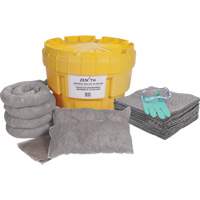 Trousse de d&eacute;versements &agrave; grande capacit&eacute; de premi&egrave;re qualit&eacute;, Universel, Overpack/Baril de r&eacute;cup&eacute;ration, Absorbance de 20 gal. US Equipment World