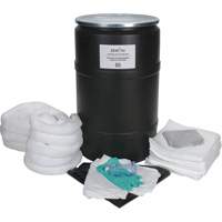 Trousse de lutte contre les d&eacute;versements de premi&egrave;re qualit&eacute;, Huile seulement, Baril, Absorbance de 55 gal. US Equipment World