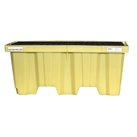 Nestable 2-Drum Poly-Spillpallet Without Drain, 66 US gal. Spill Capacity, 51" x 26" x 21" Equipment World