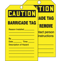 Tags By-The-Roll Safety Tags, Cardstock, 3" W x 6-1/4" H, English Equipment World