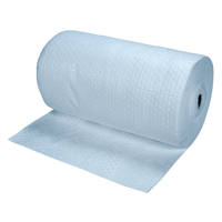 Premium Blue Bonded Sorbent Pads, Mediumweight, 150' L x 30" W, 40 gal. Absorbancy Equipment World