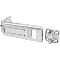 General Security Hardened Steel Hasp, Silver Equipment World