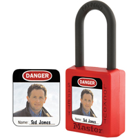 Zenex Thermoplastic Photo Padlock Identification Labels Equipment World