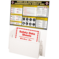 Postes d'information SGH, Anglais & français, Compris reliures Equipment World