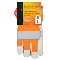 Orange High-Visibility Superior Warmth Fitters Gloves, Large, Grain Cowhide Palm, Thinsulate Inner Lining Equipment World