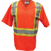 Mesh Safety T-Shirt, Polyester, Small, Orange Equipment World