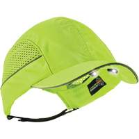 Casquette &agrave; bord court avec &eacute;clairage DEL Skullerz 8960, Vert lime haute visibilit&eacute; Equipment World