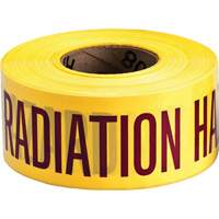 Barricade Tape, English, 3" W x 1000' L, 3 mils, Magenta on Yellow Equipment World