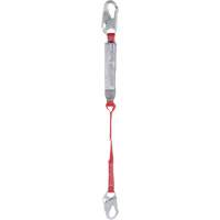 Pro Shock Absorbing Lanyard, 3', Locking Snap Hook Center, Locking Snap Hook Leg Ends, Polyester Equipment World
