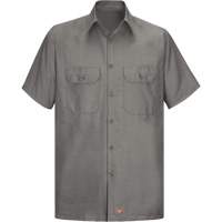 Short Sleeve Ripstop Shirt, Men's, 3X-Large, Grey Equipment World